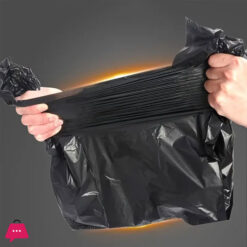 Black Disposable Garbage Bag Durable Handheld Vest Garbage Bag