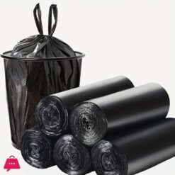 Black Disposable Garbage Bag Durable Handheld Vest Garbage Bag