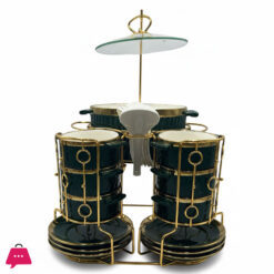 Ceramic Soup Set With Stand 22 Piece