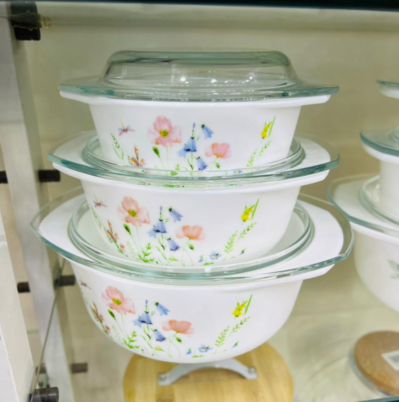 Corningware Casserole Set With Lid - 6 Pcs