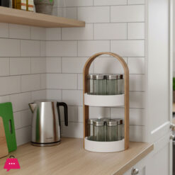 Danny Home 14 Spice Jar With Rotating Rack Holder