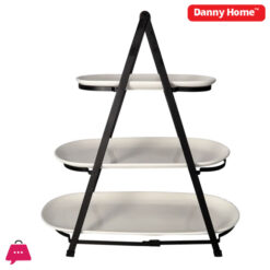 Danny Home 3 Tier Serving Stand &Amp; Platter Set