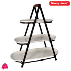 Danny Home 3 Tier Serving Stand &Amp; Platter Set