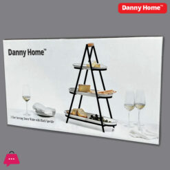 Danny Home 3 Tier Serving Stand &Amp; Platter Set
