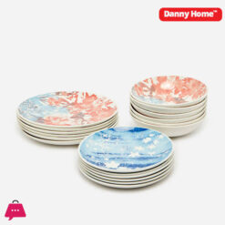 Danny Home Assorted Printed Plate Set 18 Piece Dinner Set 8 Danny Home Assorted Printed Plate Set 18 Piece Dinner Set