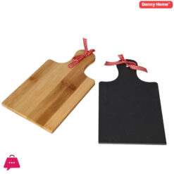 Danny Home Bamboo Wooden Serving Platter Set 2-Pcs 42cm