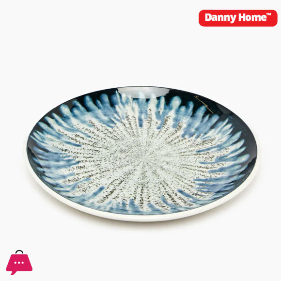 Danny Home Blue And Printed Dinner Set 18-Piece 6 Danny Home Blue And Printed Dinner Set 18-Piece - Image 4