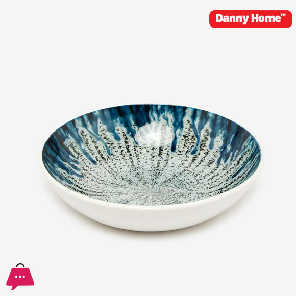 Danny Home Blue And Printed Dinner Set 18-Piece 7 Danny Home Blue And Printed Dinner Set 18-Piece - Image 5