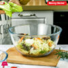 Danny Home Borosilicate Microwaveable Glass Salad Bowl Mixing Bowl - 2700Ml