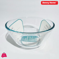Danny Home Borosilicate Microwaveable Glass Salad Bowl Mixing Bowl - 2300Ml
