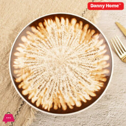 Danny Home Brown And Yellow Printed Dinner Set 24Pcs