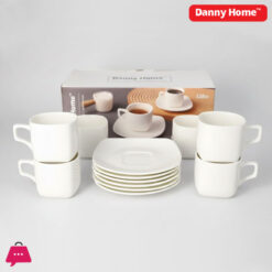 Danny Home Cappuccino 6 Cup &Amp; 6 Saucer - 120Ml