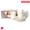 Danny Home Cappuccino 6-Cup &Amp; 6-Saucer - 220Ml