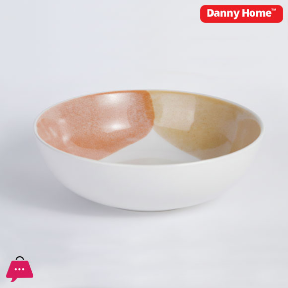 Danny Home Ceramic Hand Painted Bowl 8 Inch 4 Danny Home Ceramic Hand Painted Bowl 8 Inch - Image 2