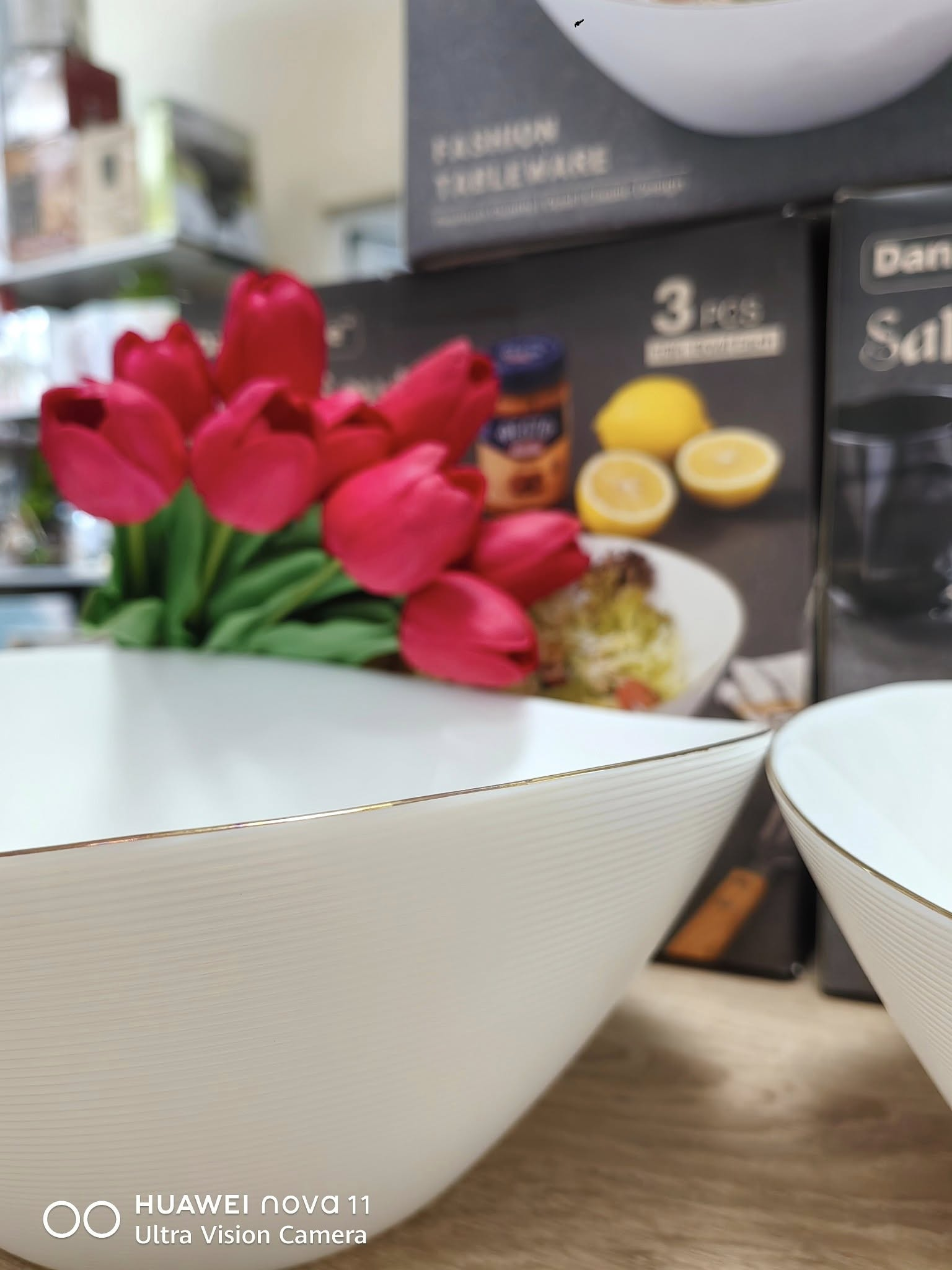 Danny Home Ceramic Gold Line Salad Bowl 3Pcs - 10 Inch 9 Danny Home Ceramic Gold Line Salad Bowl 3Pcs - 10 Inch