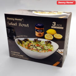 Danny Home Ceramic Gold Line Salad Bowl 3Pcs - 10 Inch 7 Danny Home Ceramic Gold Line Salad Bowl 3Pcs - 10 Inch