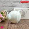 Danny Home Ceramic White Tea Pot 1-Liter