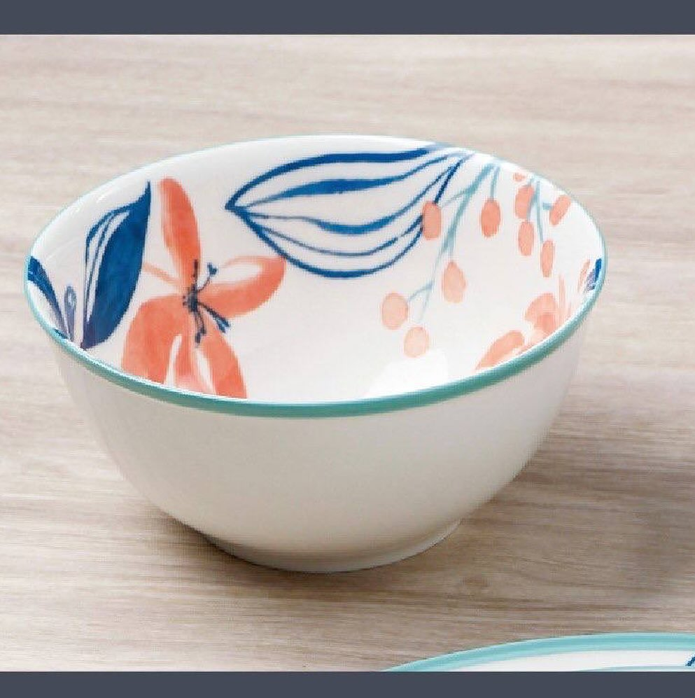 Danny Home Floral Porcelain Dinner Set 24 Pieces