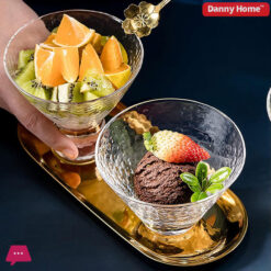 Danny Home Footed Glass Dessert Bowls 180Ml - 6Pcs