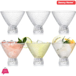 Danny Home Footed Glass Dessert Bowls 180Ml - 6Pcs