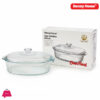 Danny Home Glass Casserole With Lid Microwave Safe. 2.8 Liter