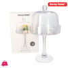 Danny Home Glass Cupcake Dish with Dome 18.8cm