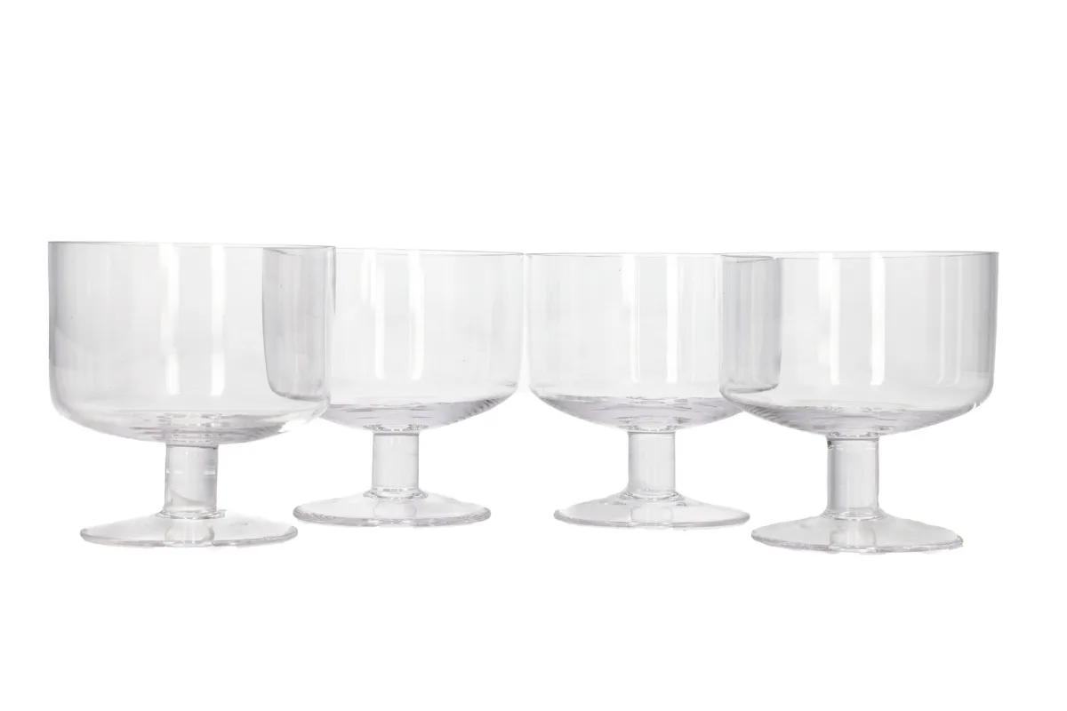 Danny Home Glass Dessert Trifle Bowls 4Pcs - 10.5Cm