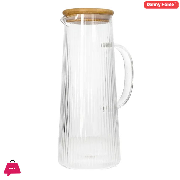 Danny Home Glass Water Pitcher - 1200Ml 4 Danny Home Glass Water Pitcher - 1200Ml - Image 2