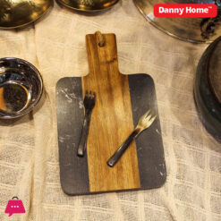 Danny Home Marble Acacia Wooden Serving Platter 25cm