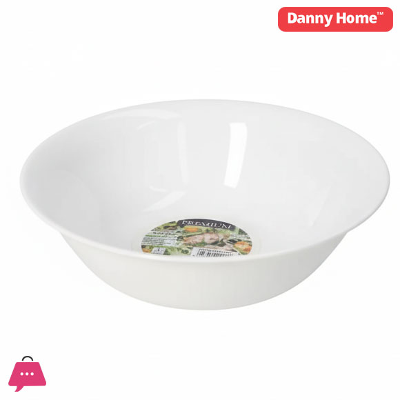 Danny Home Opal Glass White Cereal Bowl - 9Inch 3 Danny Home Opal Glass White Cereal Bowl - 9Inch