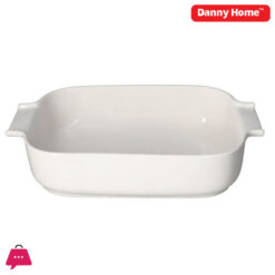 Danny Home Porcelain Rectangular Roaster Dish Oven Safe 11.5 Inch (29Cm)