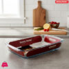 Danny Home Pyrex Glass Oven Baking Pan 1Pcs - Capacity - 2.4Liter