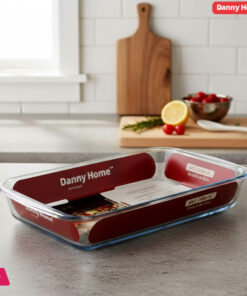 Danny Home Pyrex Glass Oven Baking Pan 1Pcs - Capacity - 3.0Liter