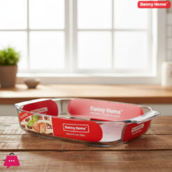 Danny Home Pyrex Glass Rectangular Oven Pan 2.7 Liter