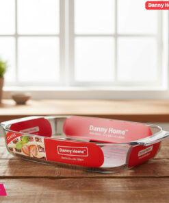 Danny Home Pyrex Glass Rectangular Oven Pan 2.7 Liter
