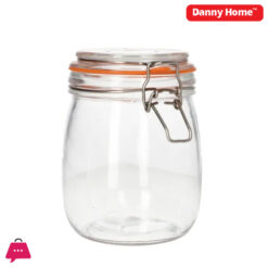 Danny Home Glass Preserving Jars Clip Top Round Pickles &Amp; Jam - 725Ml
