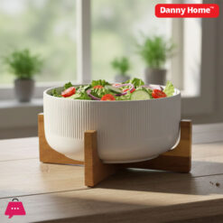 Danny Home Salad Bowl & Wooden Frame 2.7Liter