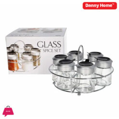 Danny Home Spice Jar Seasoning Bottle Set With Stand - 7Pcs
