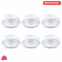 Danny Home Tea 6 Cups And 6 Saucers Set - 190Ml