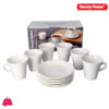 Danny Home White 6-Cup & 6-Saucer 220ml