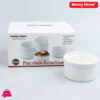Danny Home White Cake Dish Ramekin 6Pcs 230ml