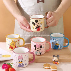 Disney Anime Childrens Fun Mug Home Milk Water Cup Handle Cup Gift