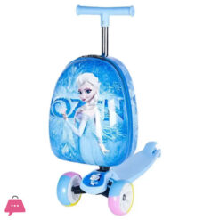 Disney Cartoon Scooty Bag - Children Scooter Suitcase Folding Kids Luggage Bag with Scooter