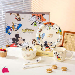 Disney Ceramic Dinnerware Set 6-Piece - Mickey AND Friends