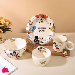Disney Ceramic Dinnerware Set 6-Piece - Mickey And Friends