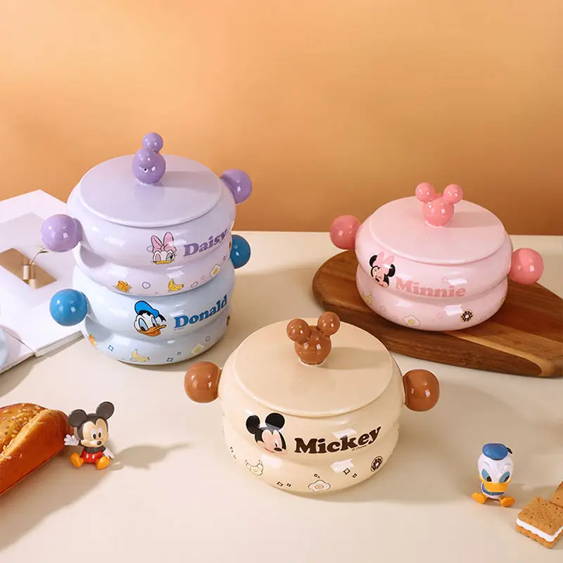 Disney Mickey Minnie Series Ceramic Tableware Cartoon Donald Duck Daisy New Home Bowl