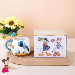 Disney Mickey Mouse Minnie Mouse Dondonald Daisy Duck Couple Ceramic Cup Coffee Cup Big Belly Cup