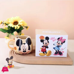 Disney Mickey Mouse Minnie Mouse Dondonald Daisy Duck Couple Ceramic Cup Coffee Cup Big Belly Cup