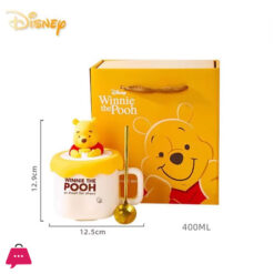 Disney Winnie The Pooh Mug Cute Cartoon Set Cup Ceramic Mug Friend Gift Box