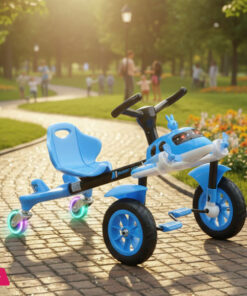Drifting Go Kart Portable Classic Colorful Lights Adjustable Electric Go Kart Scooter for Kids 8-12 Years Old